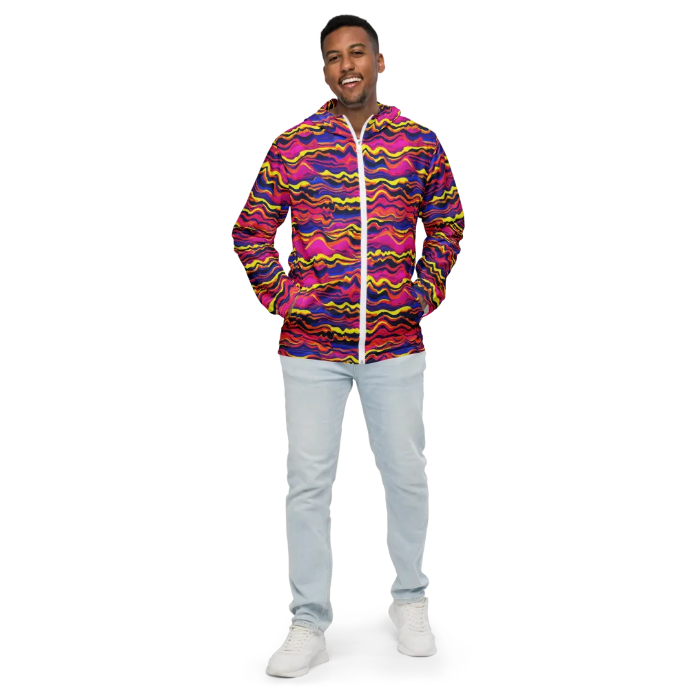 Signal Lagoon on Men's Windbreaker — Front