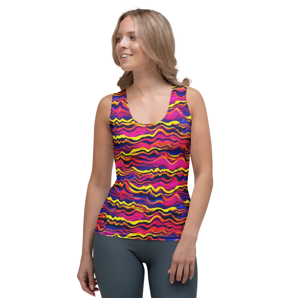 Signal Lagoon on Women's Tank Top — Front