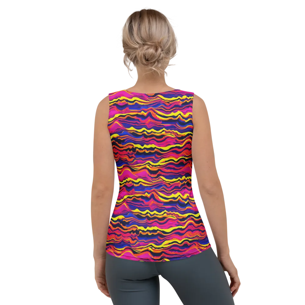 Signal Lagoon on Women's Tank Top — Back