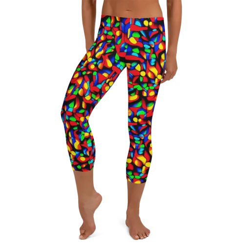 Luminous Shuffle on a Capri Leggings