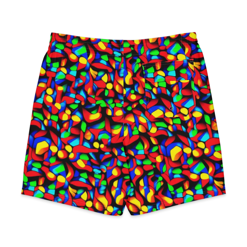 Luminous Shuffle on Men's Board Shorts — Back