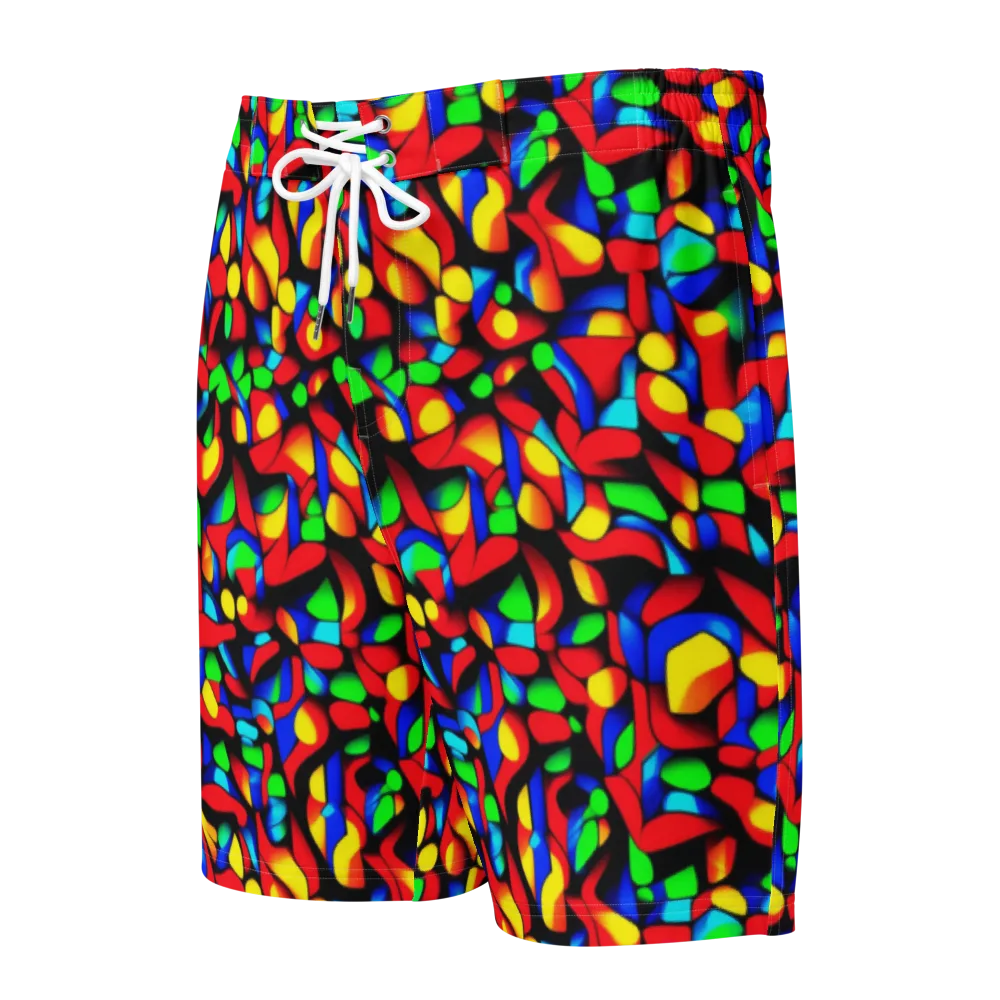 Luminous Shuffle on Men's Board Shorts — Front