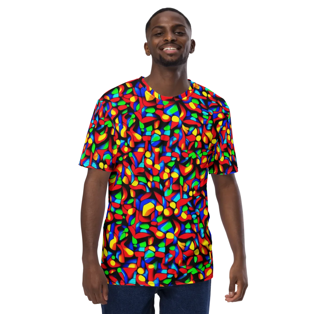 Luminous Shuffle on Men's Crew Neck T-Shirt — Front