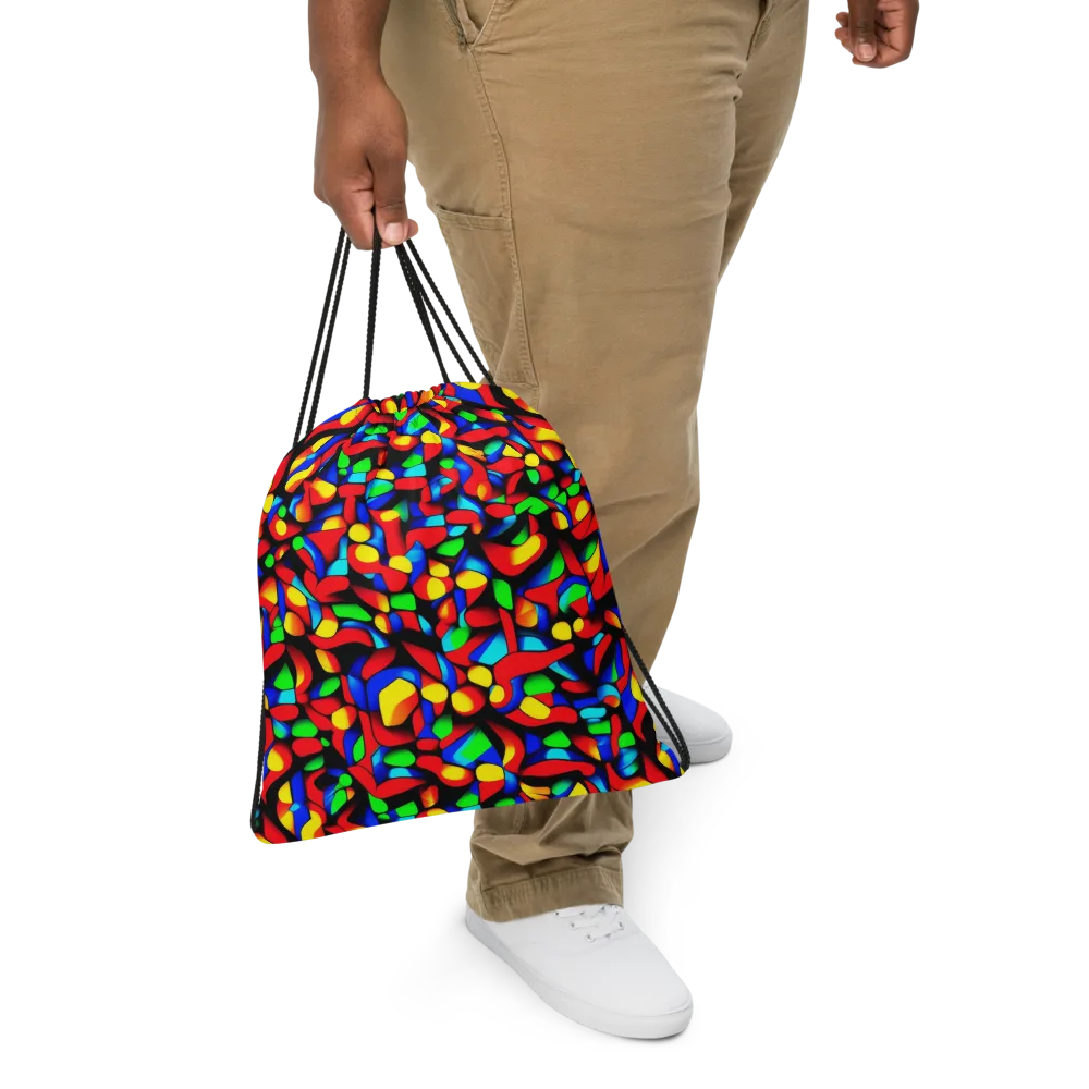 Luminous Shuffle on Drawstring Bag — Front