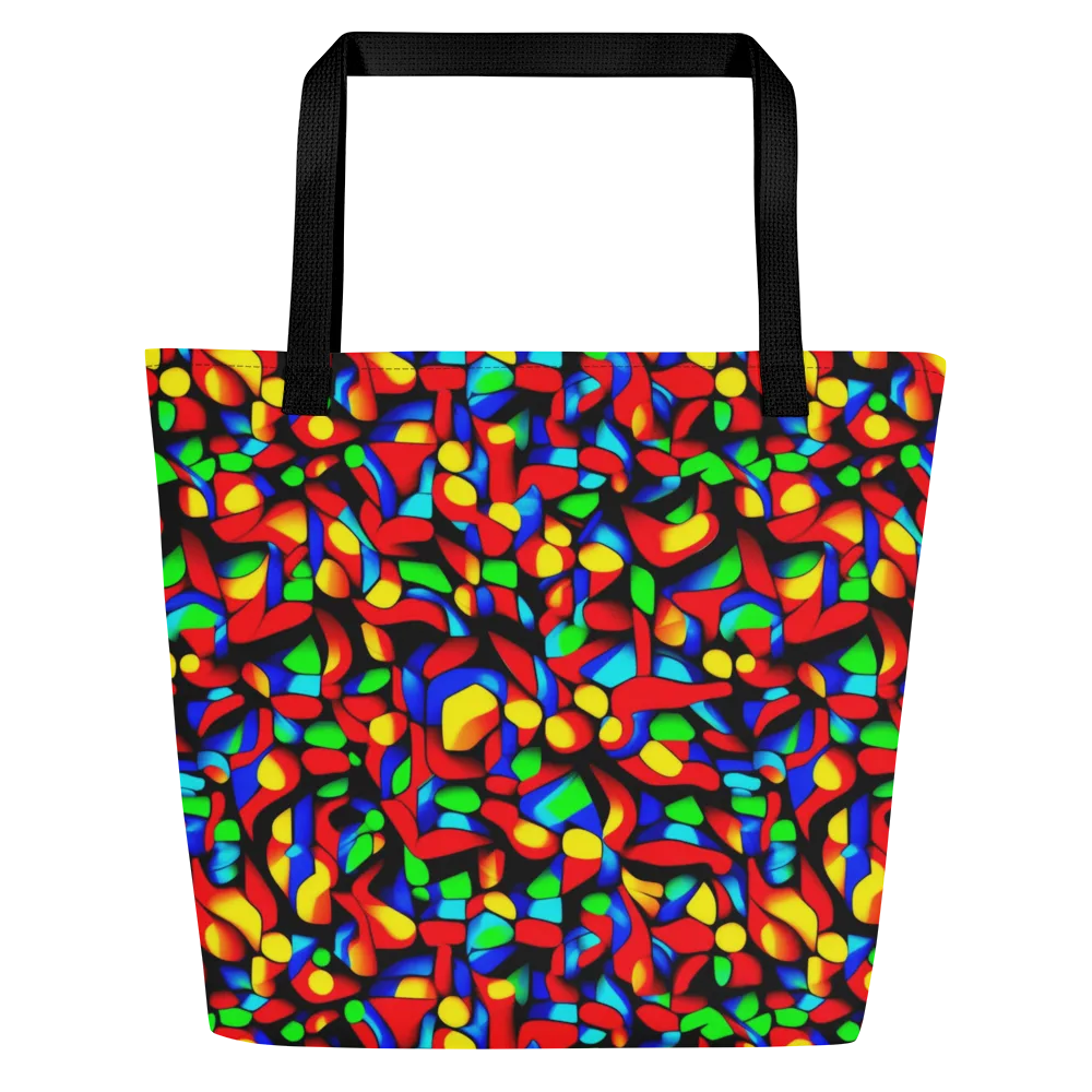 Luminous Shuffle on Large Tote Bag W/ Pocket — Front