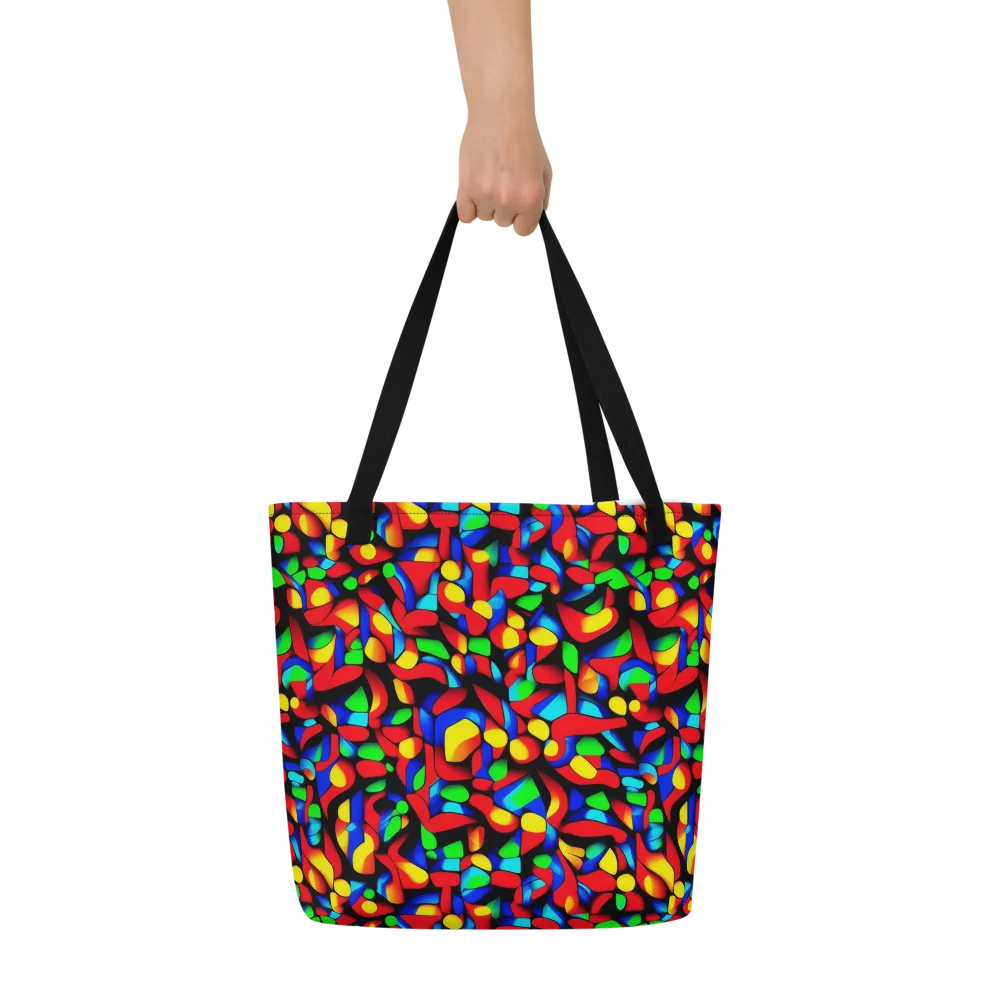 Luminous Shuffle on Large Tote Bag W/ Pocket — Front