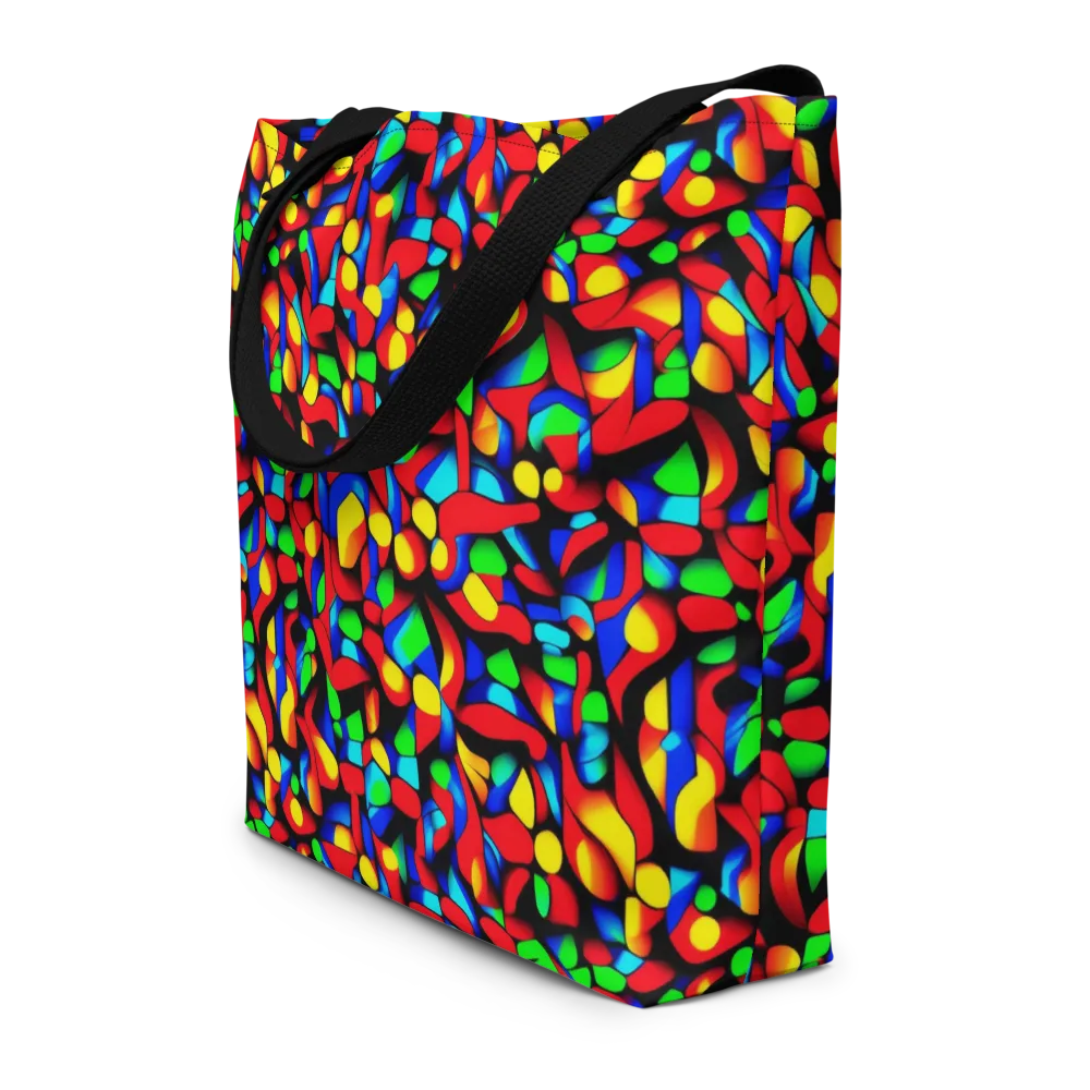 Luminous Shuffle on Large Tote Bag W/ Pocket — Front