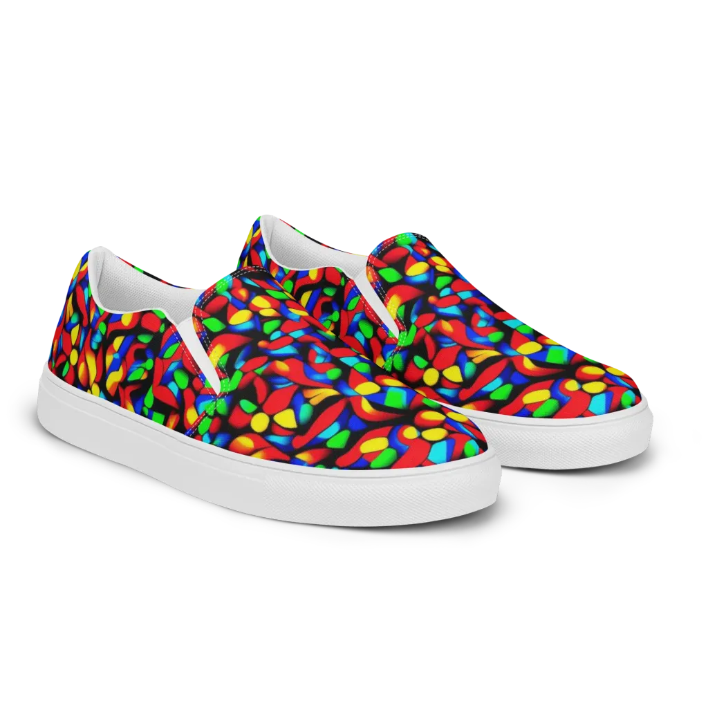 Luminous Shuffle on Women's Slip-On Canvas Shoes — Right Front