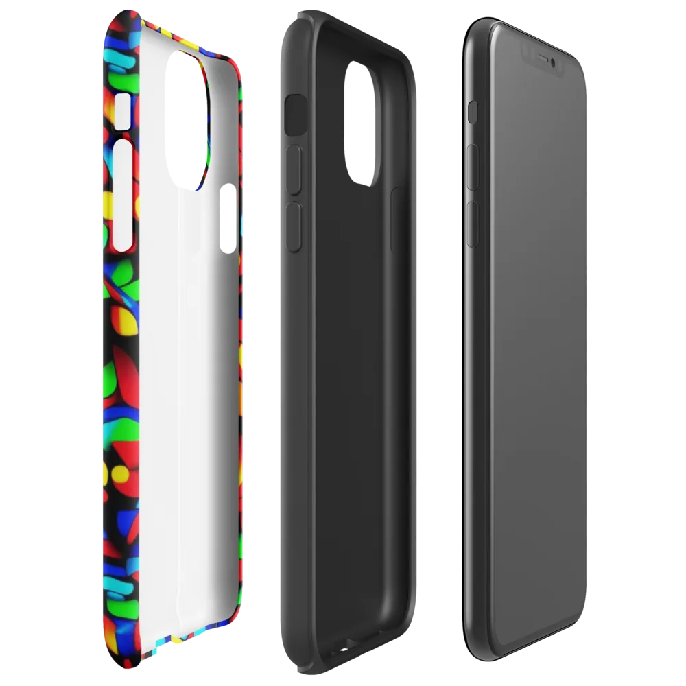 Luminous Shuffle on Tough Case for iPhone® — Right