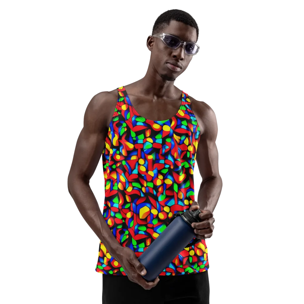 Luminous Shuffle on Men's Tank Top — Front