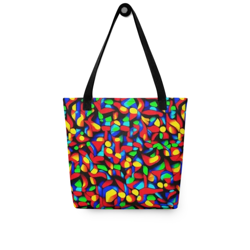 Luminous Shuffle on a Tote Bag