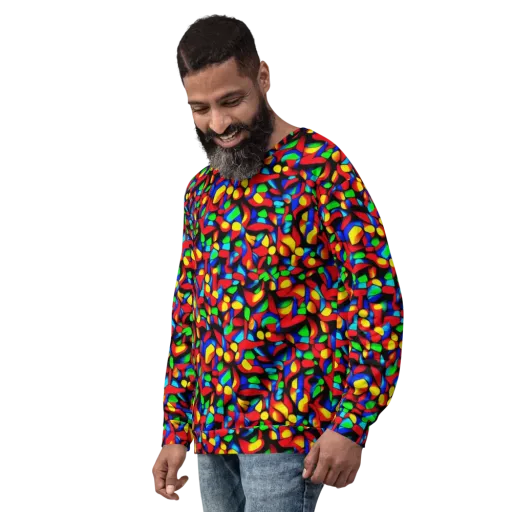 Luminous Shuffle on a Sweatshirt