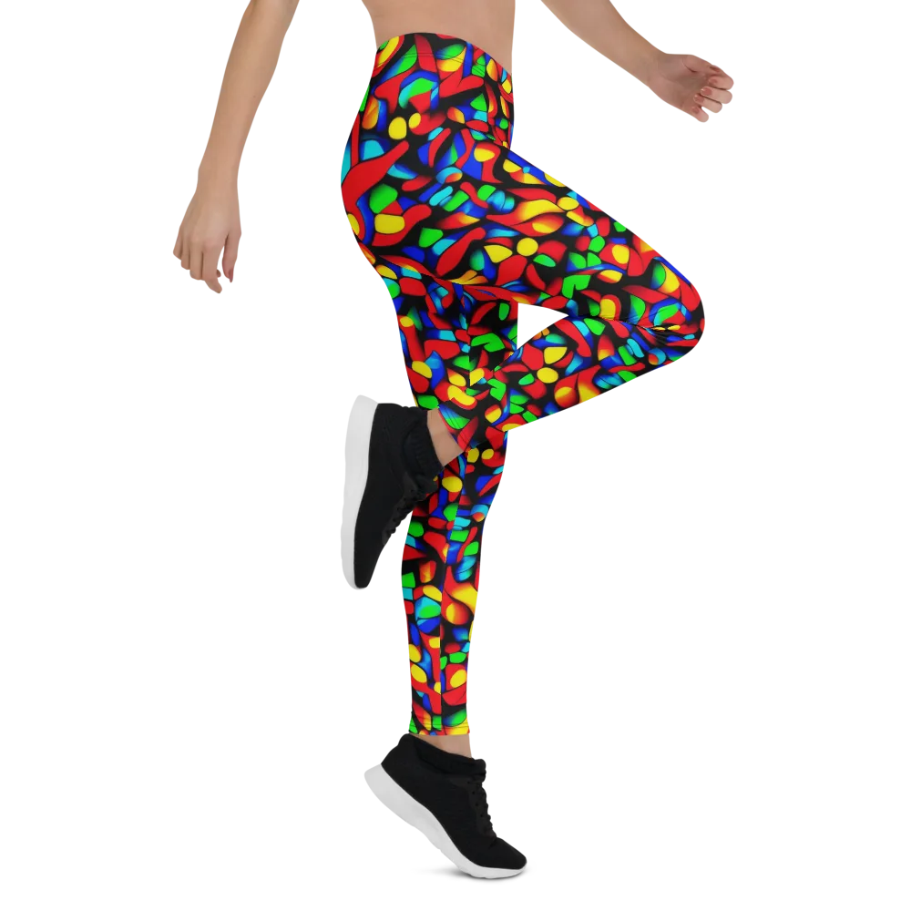 Luminous Shuffle on Leggings — Right