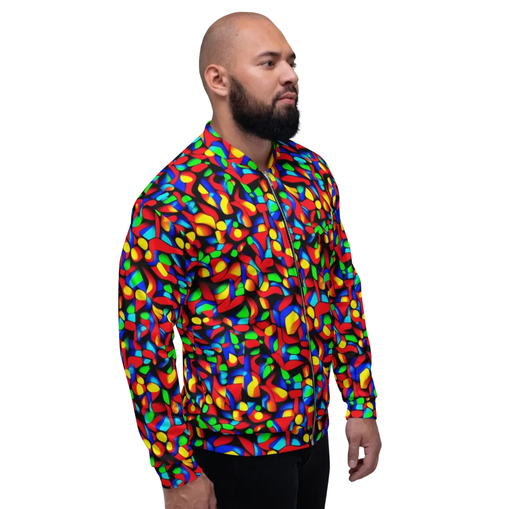 Luminous Shuffle on Bomber Jacket — Right