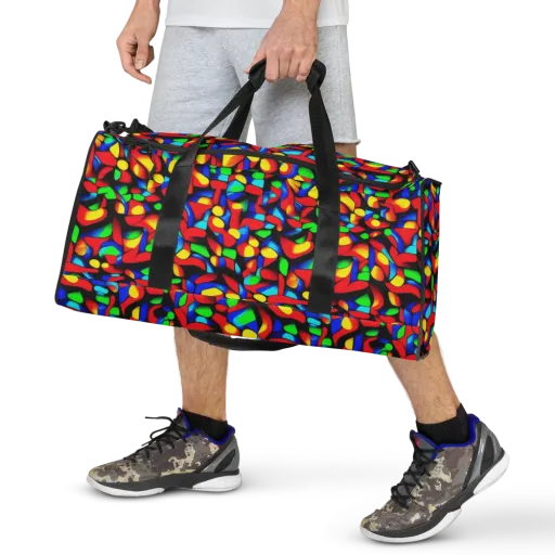 Luminous Shuffle on a Duffle Bag