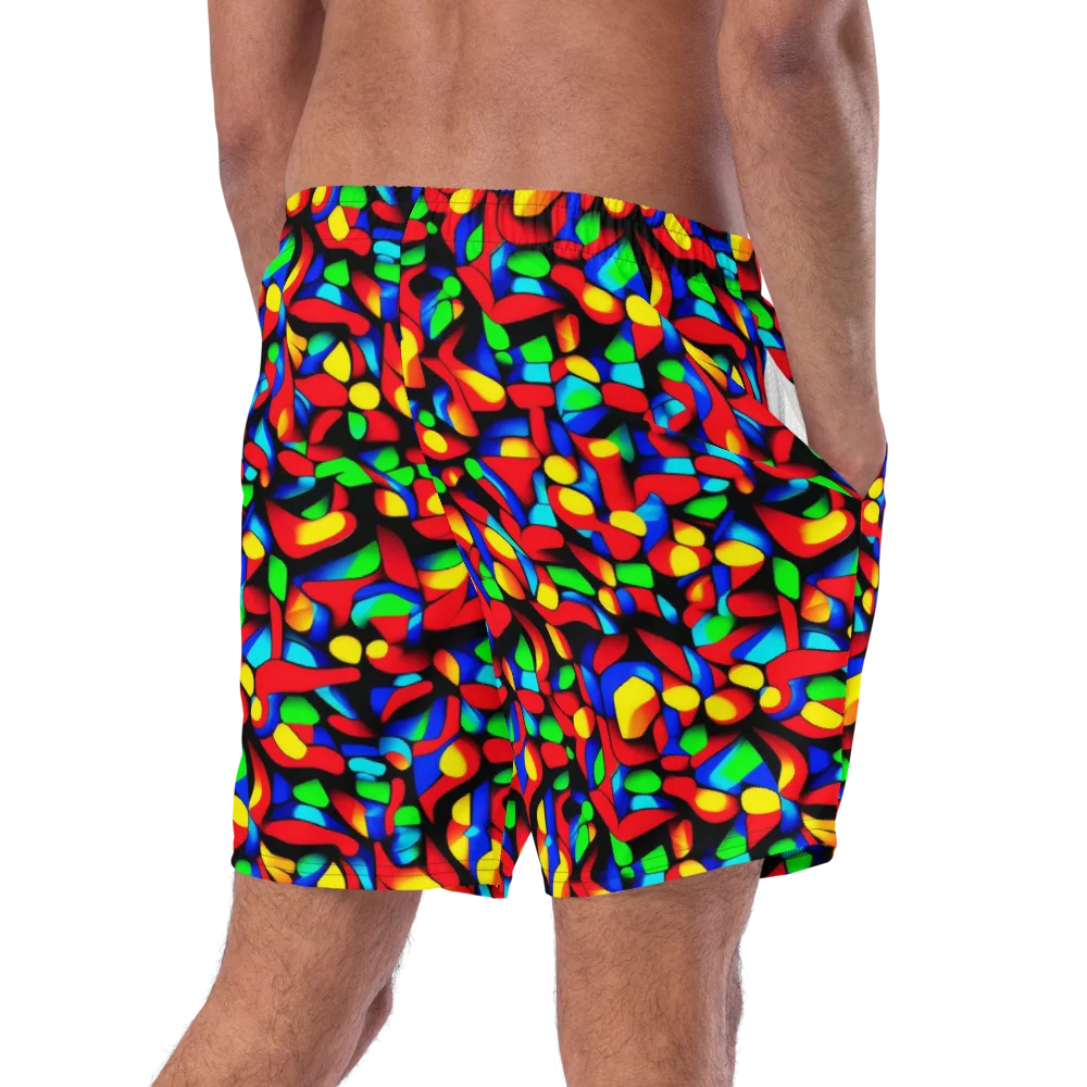 Luminous Shuffle on Swim Trunks — Right Back