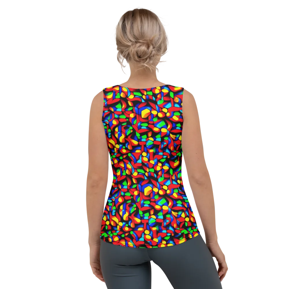 Luminous Shuffle on Women's Tank Top — Back
