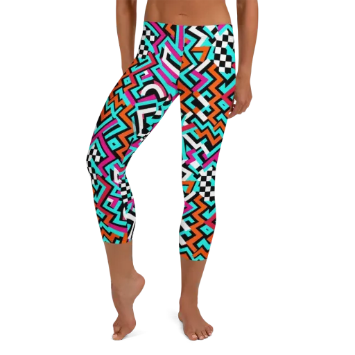 Turbo Chevron on a Capri Leggings