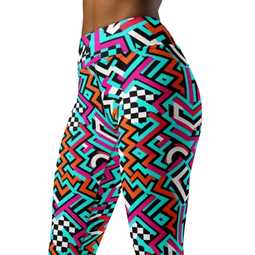 Turbo Chevron on a Yoga Leggings