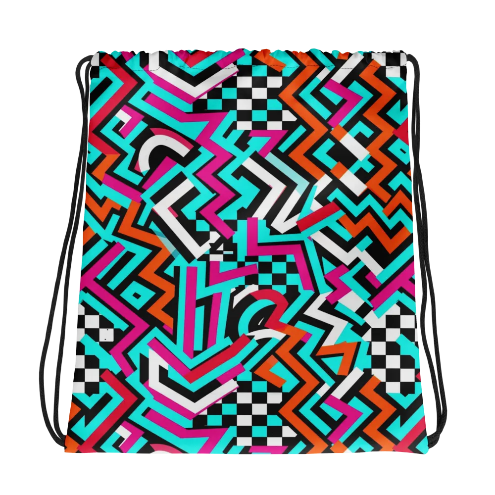 Turbo Chevron on Drawstring Bag — Photo