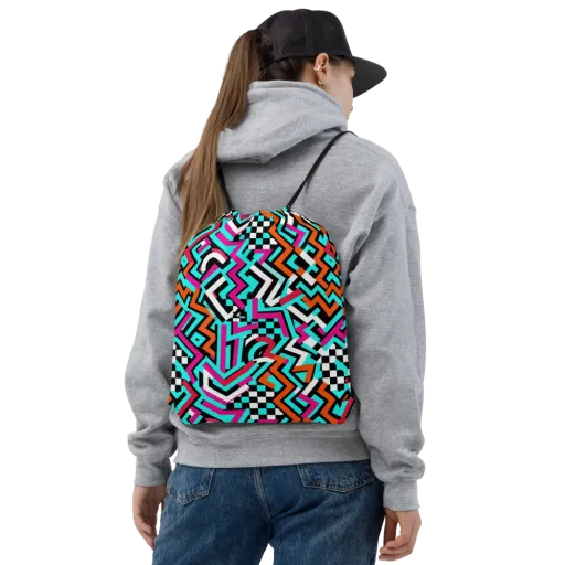 Turbo Chevron on a Drawstring Bag