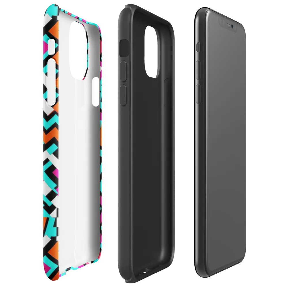Turbo Chevron on Tough Case for iPhone® — Right