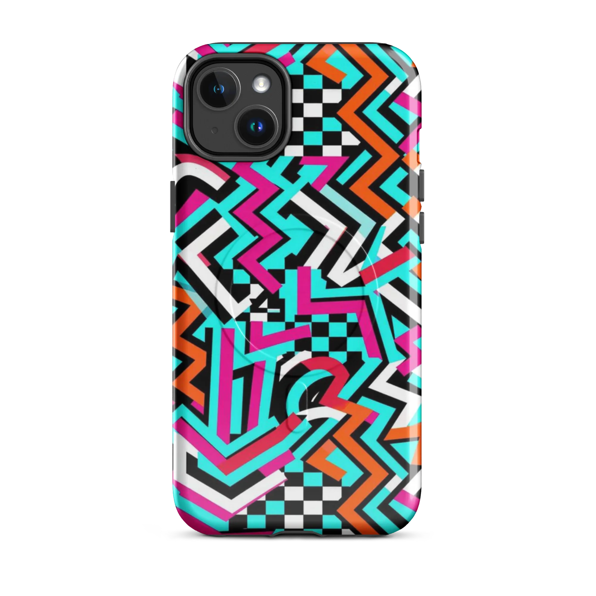 Turbo Chevron on MagSafe Tough Case for iPhone® — Front