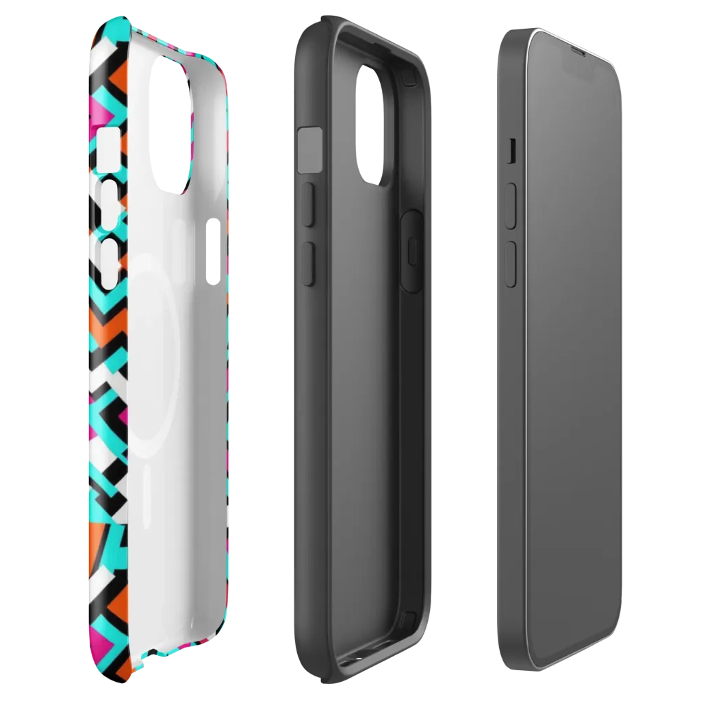 Turbo Chevron on MagSafe Tough Case for iPhone® — Front