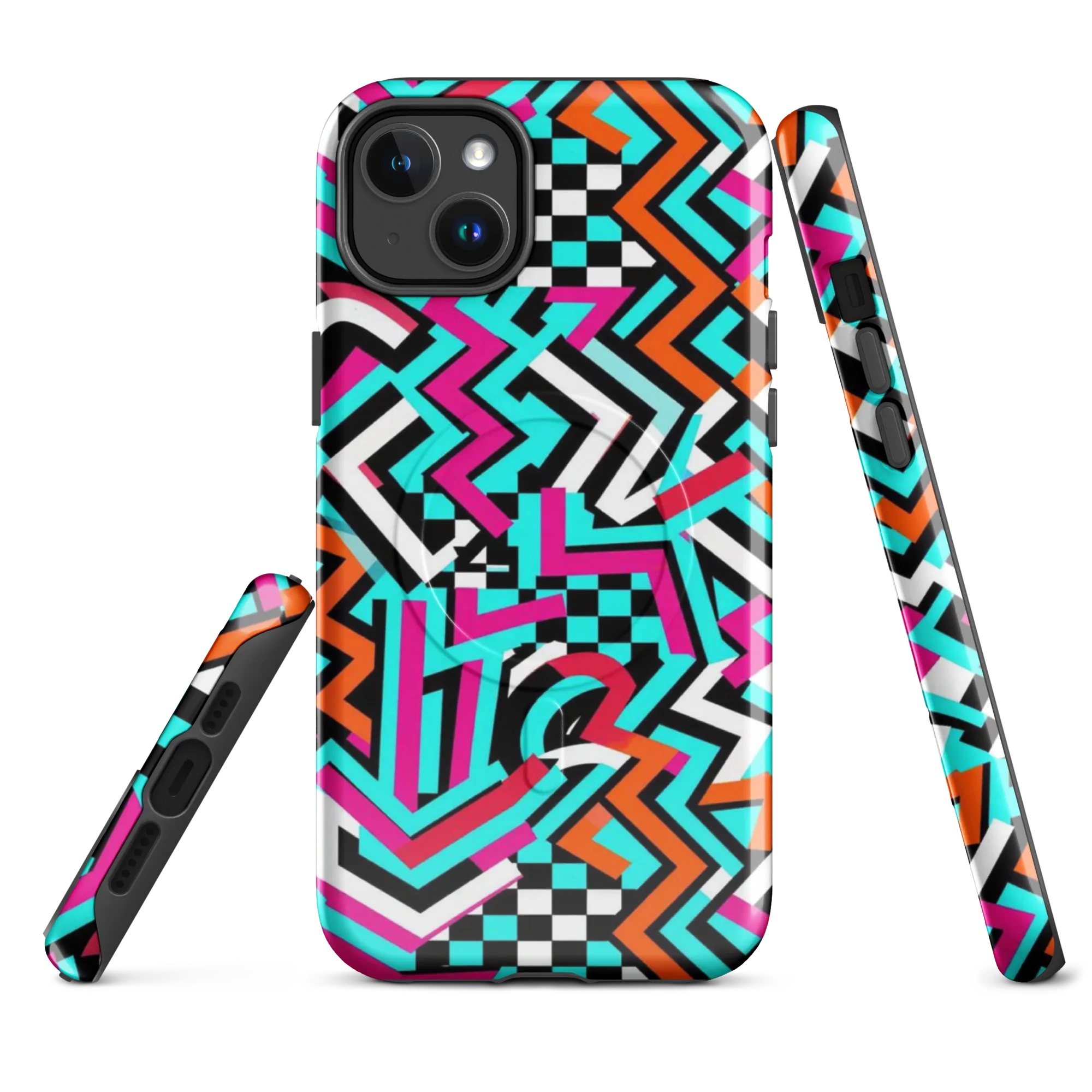 Turbo Chevron on MagSafe Tough Case for iPhone® — Front