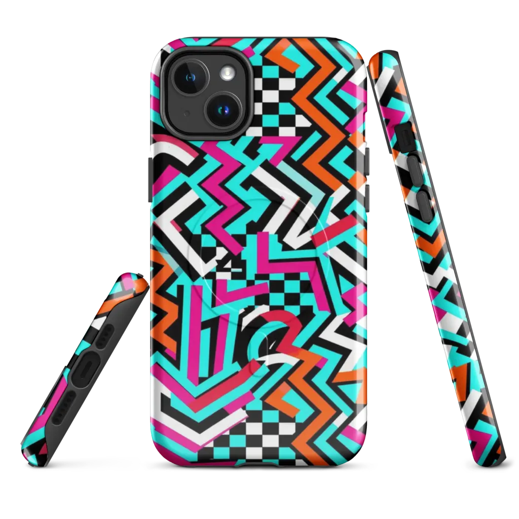 Turbo Chevron on MagSafe Tough Case for iPhone® — Front