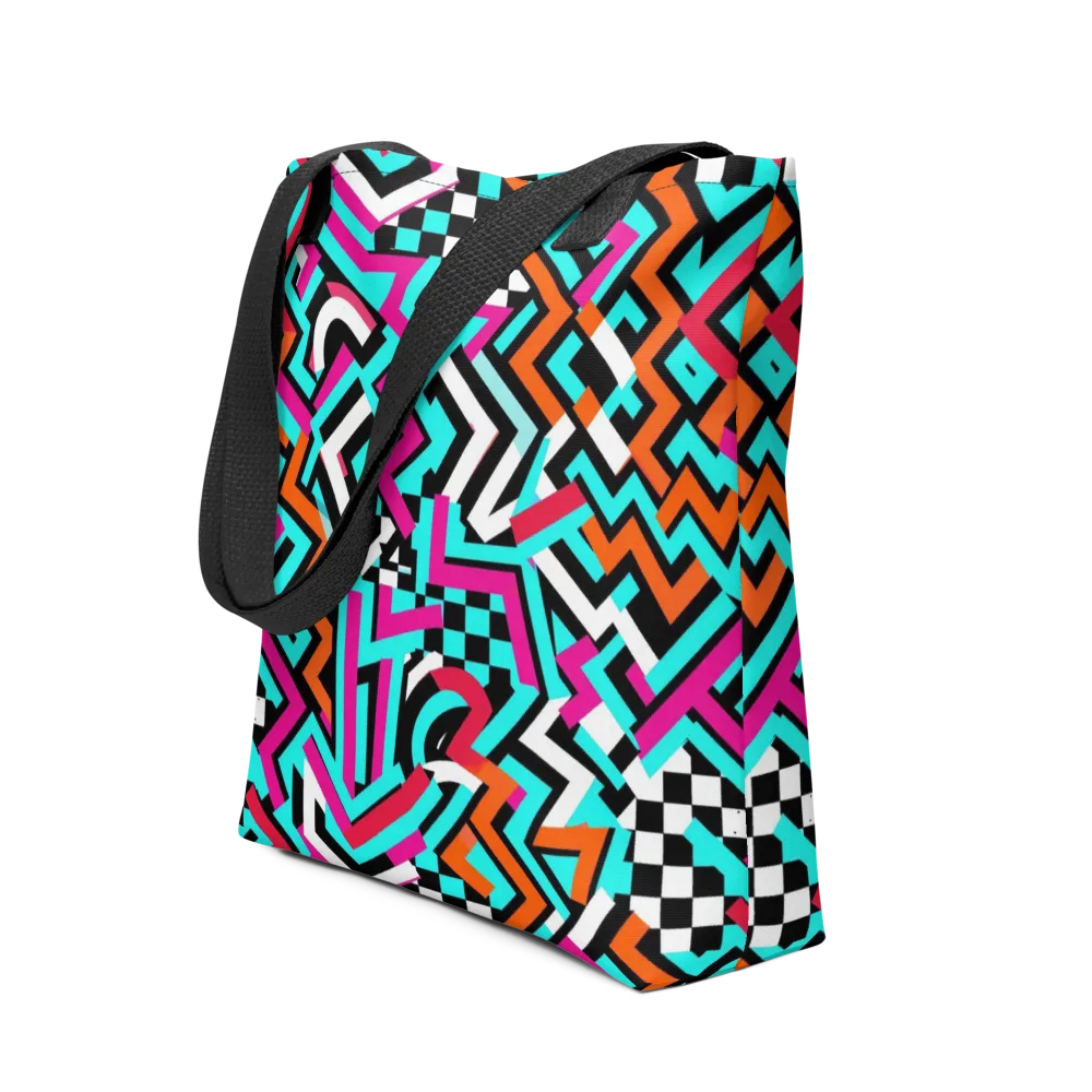 Turbo Chevron on Tote Bag — Front