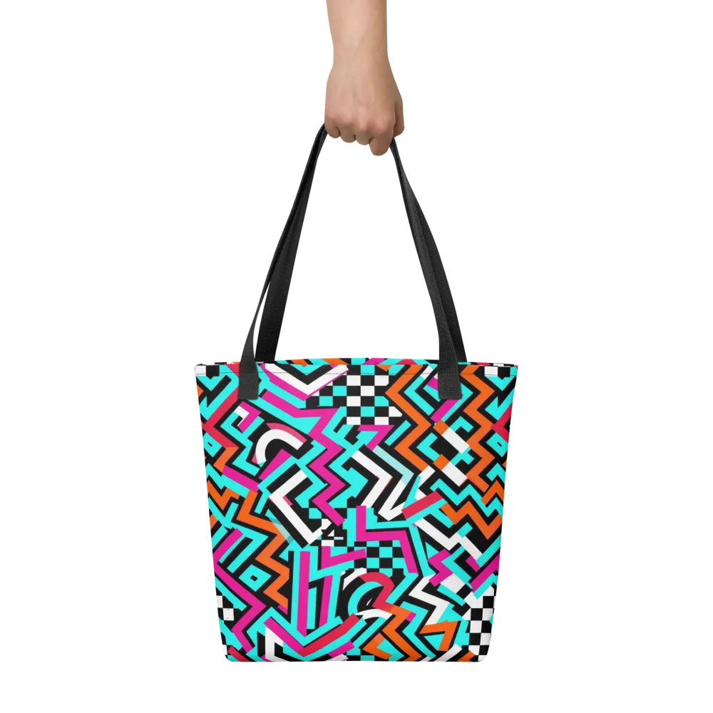 Turbo Chevron on Tote Bag — Front