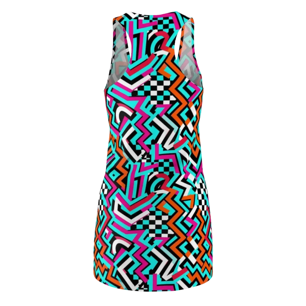 Turbo Chevron on Racerback Dress — Back