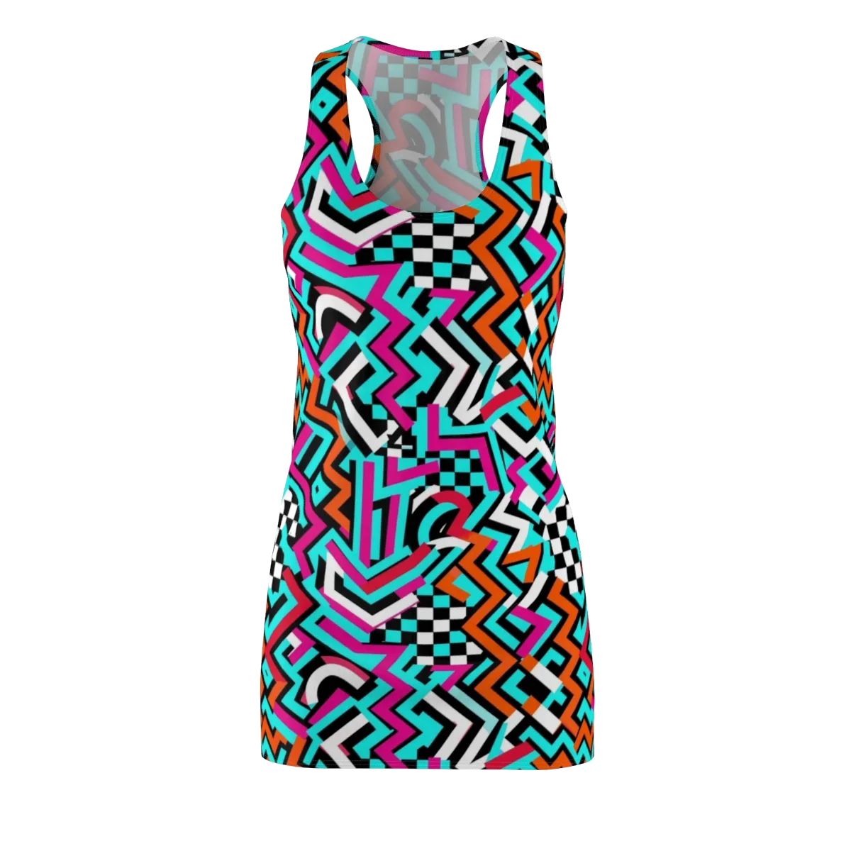 Turbo Chevron on Racerback Dress — Front