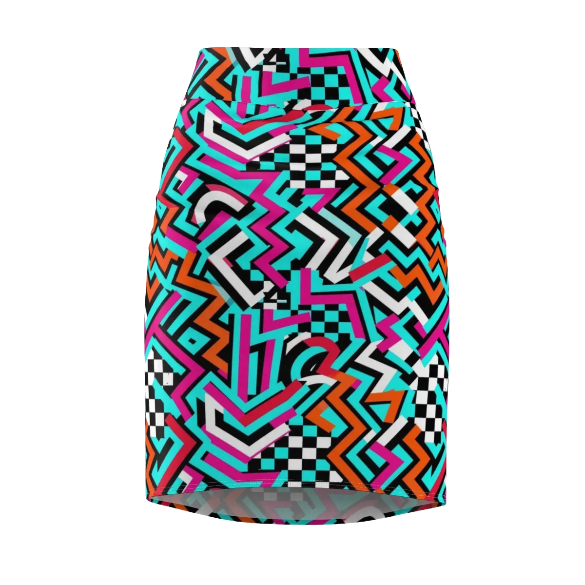 Turbo Chevron on Pencil Skirt — Front