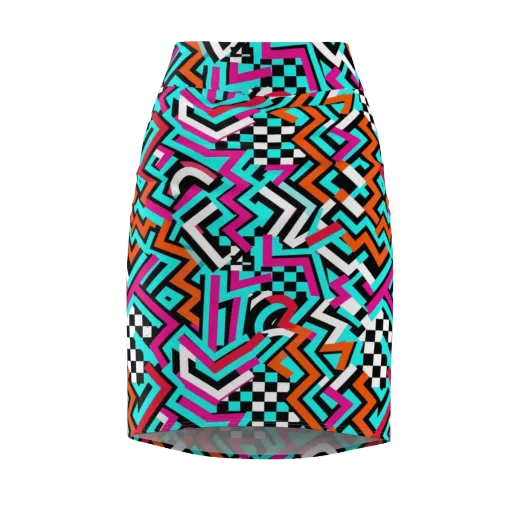 Turbo Chevron on a Pencil Skirt