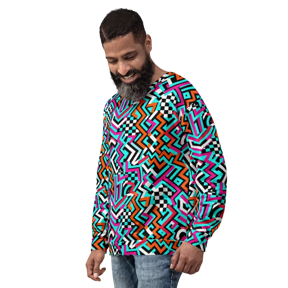 Turbo Chevron on Sweatshirt — Left Front