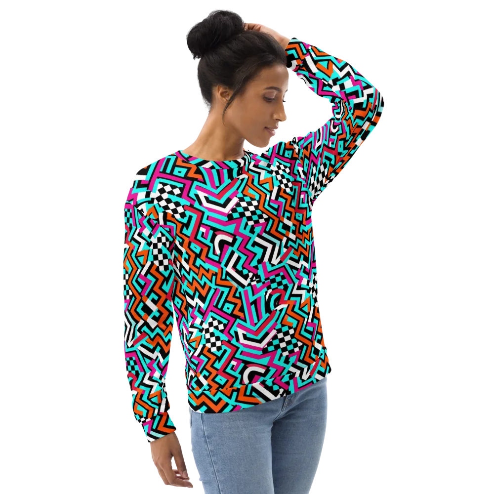 Turbo Chevron on Sweatshirt — Right Front