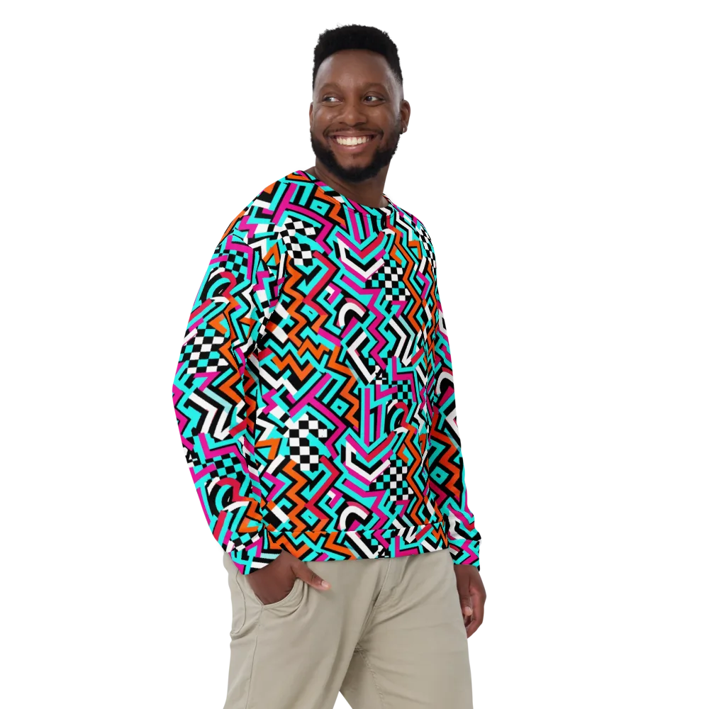 Turbo Chevron on Sweatshirt — Front