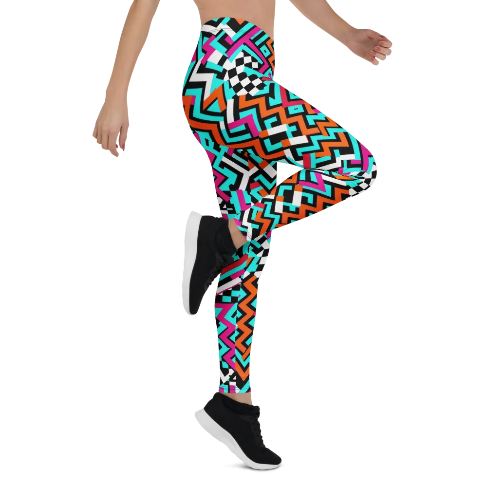 Turbo Chevron on Leggings — Right