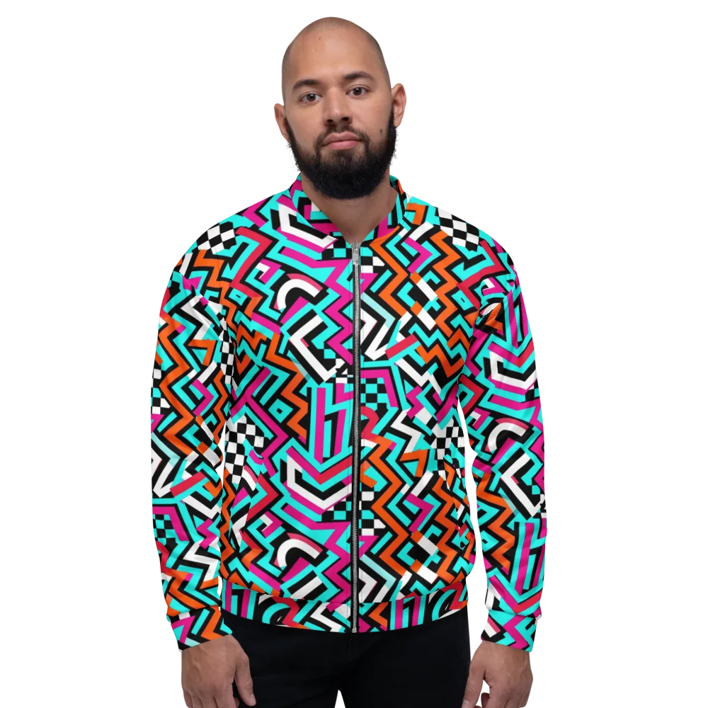 Turbo Chevron on Bomber Jacket — Front