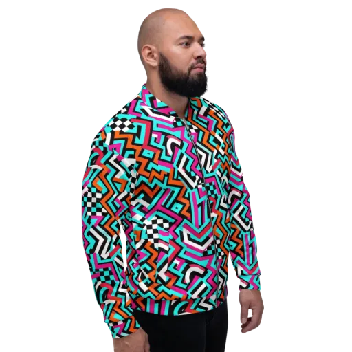 Turbo Chevron on a Bomber Jacket
