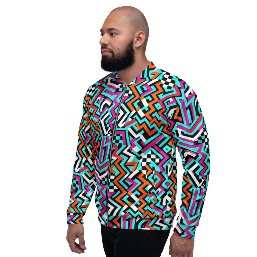 Turbo Chevron on Bomber Jacket — Left