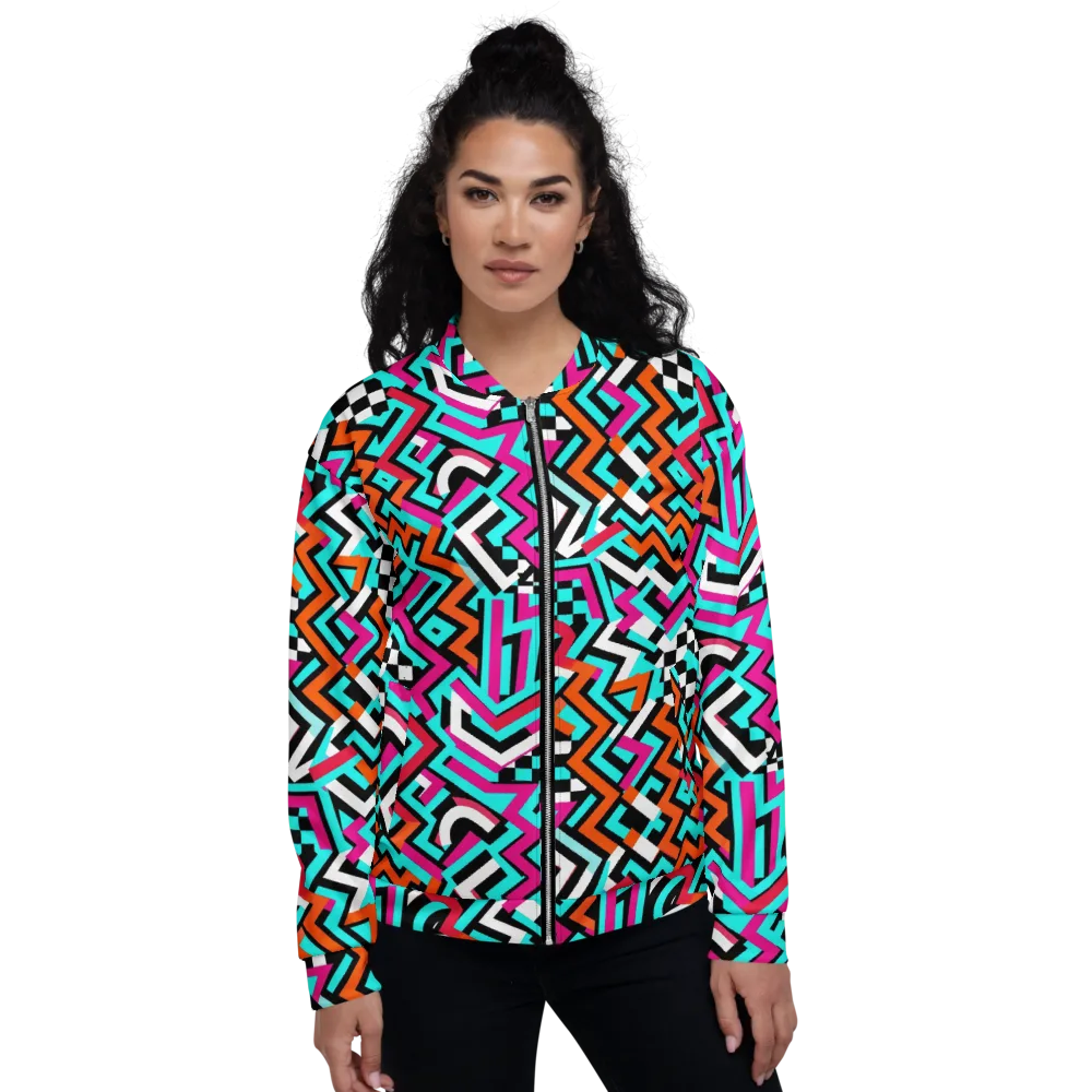 Turbo Chevron on Bomber Jacket — Front