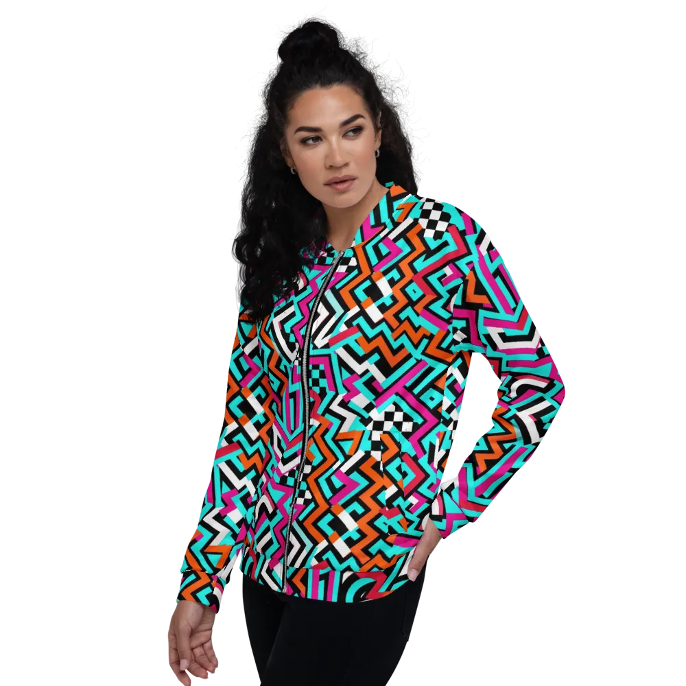 Turbo Chevron on Bomber Jacket — Left