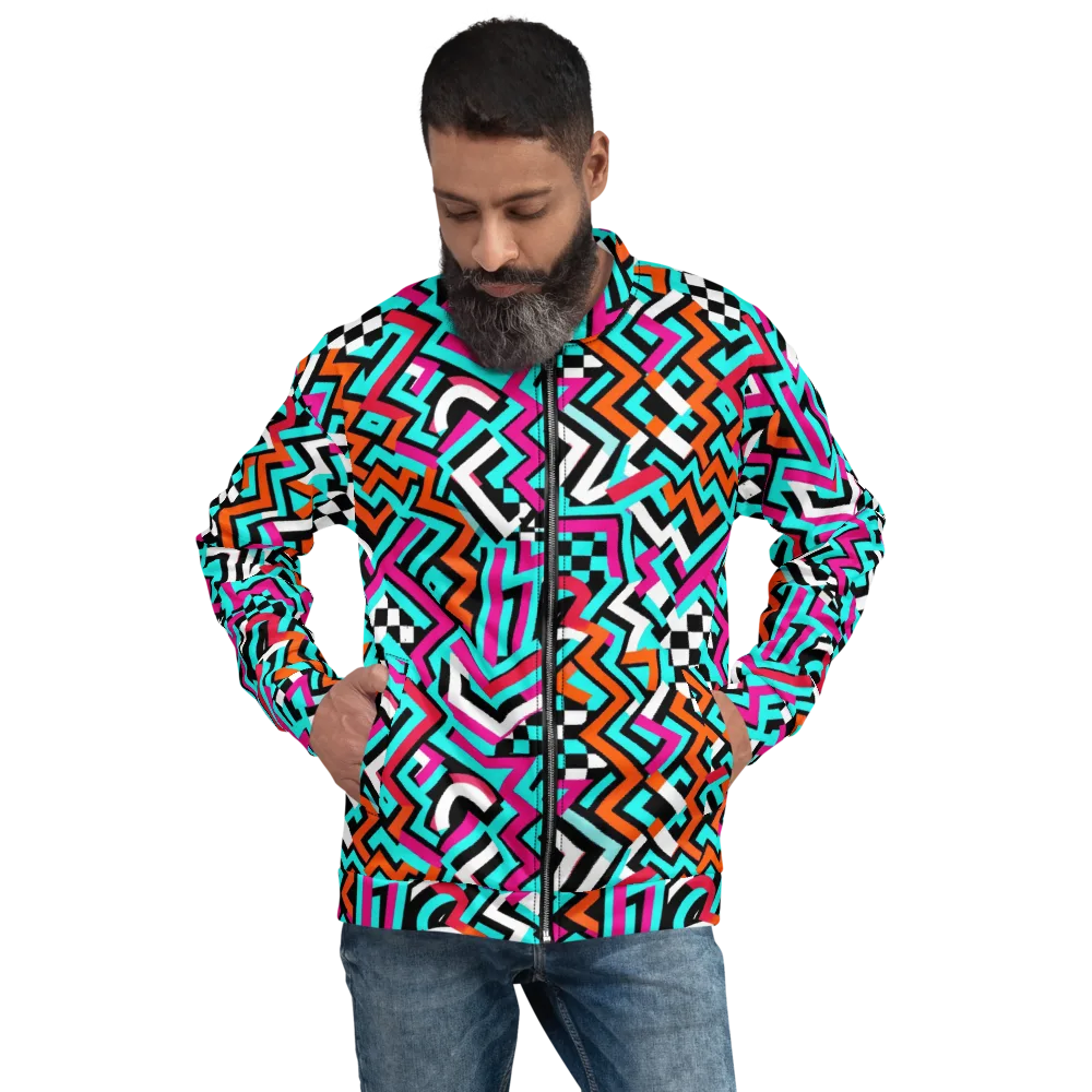 Turbo Chevron on Bomber Jacket — Front