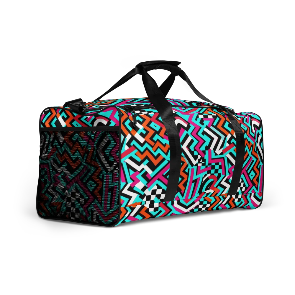 Turbo Chevron on Duffle Bag — Right Front