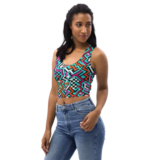 Turbo Chevron on a Crop Top