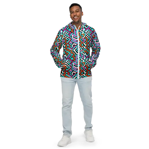 Turbo Chevron on a Men's Windbreaker