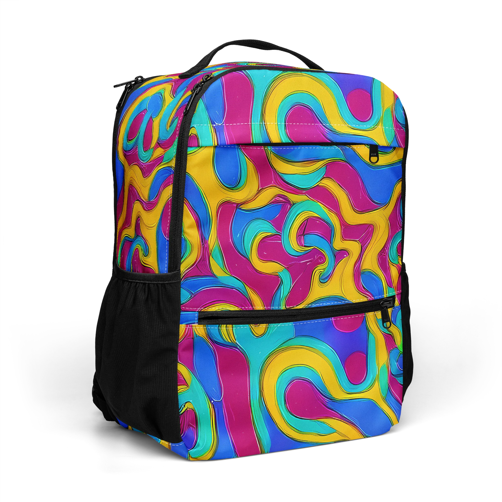 Kaleido Flow on Utility Backpack — Right Front
